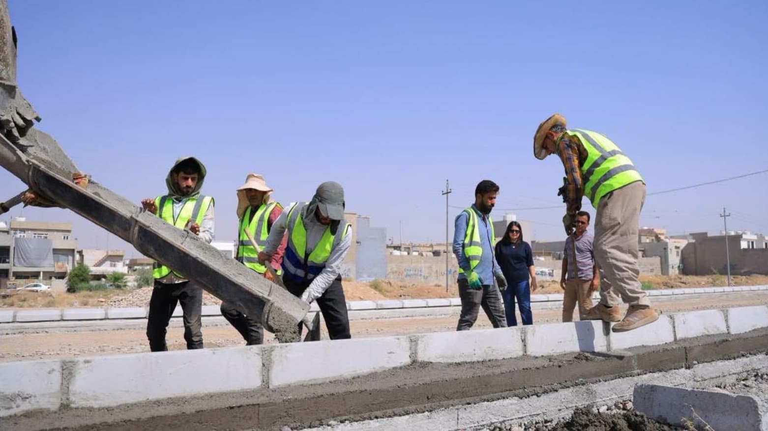 استمرار العمل بوتيرة متسارعة في مشروع طرق قطاع باغلومناره باربيل بكلفة تتجاوز 63 مليار دينار