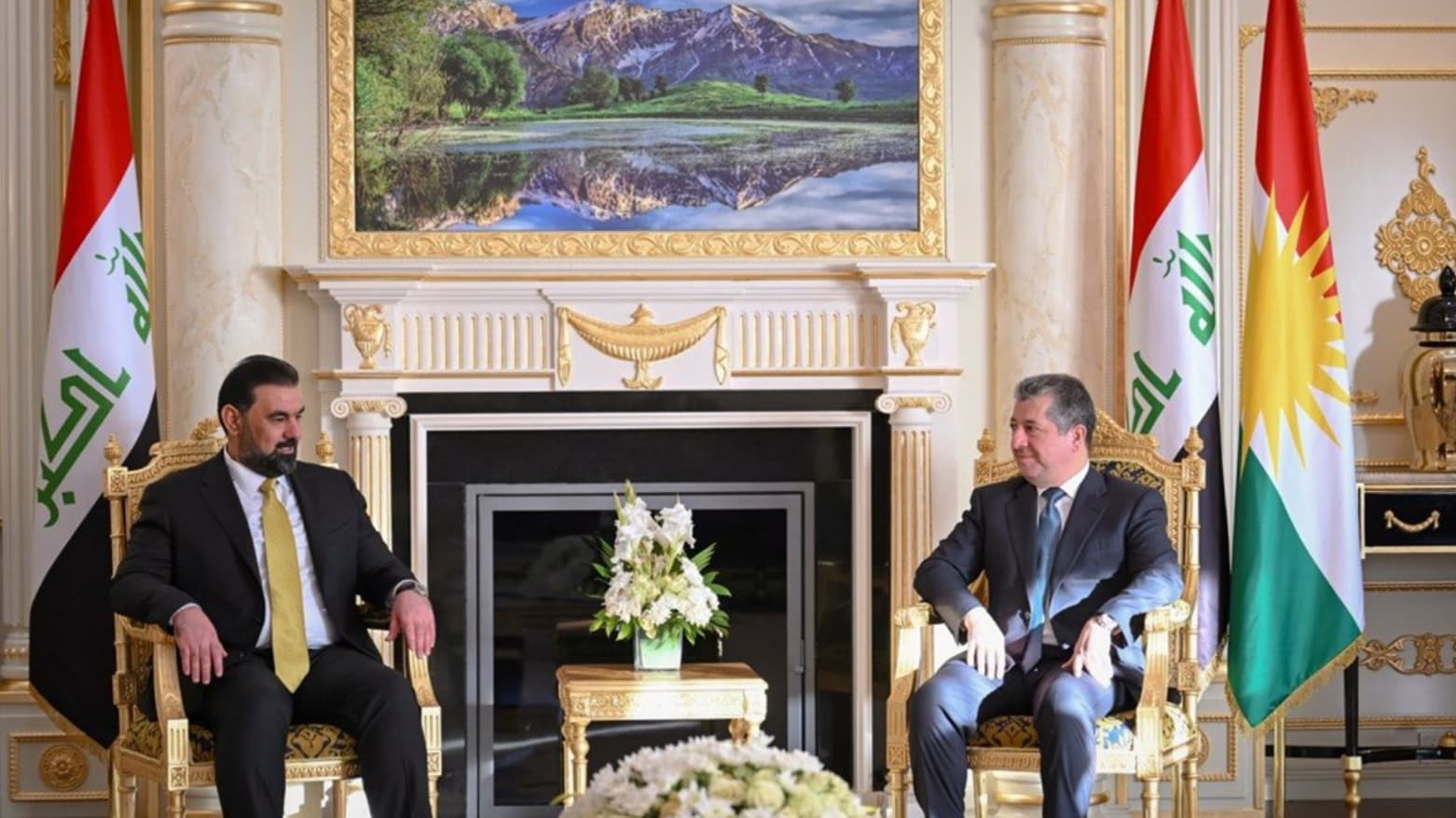PM Barzani, Iraqi Parliament Speaker Discuss Security, Economy, 2027 Budget