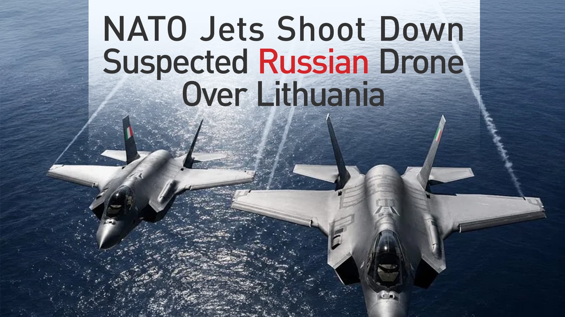NATO Shoots Down Drone Over Lithuania After Belarus Incursion
