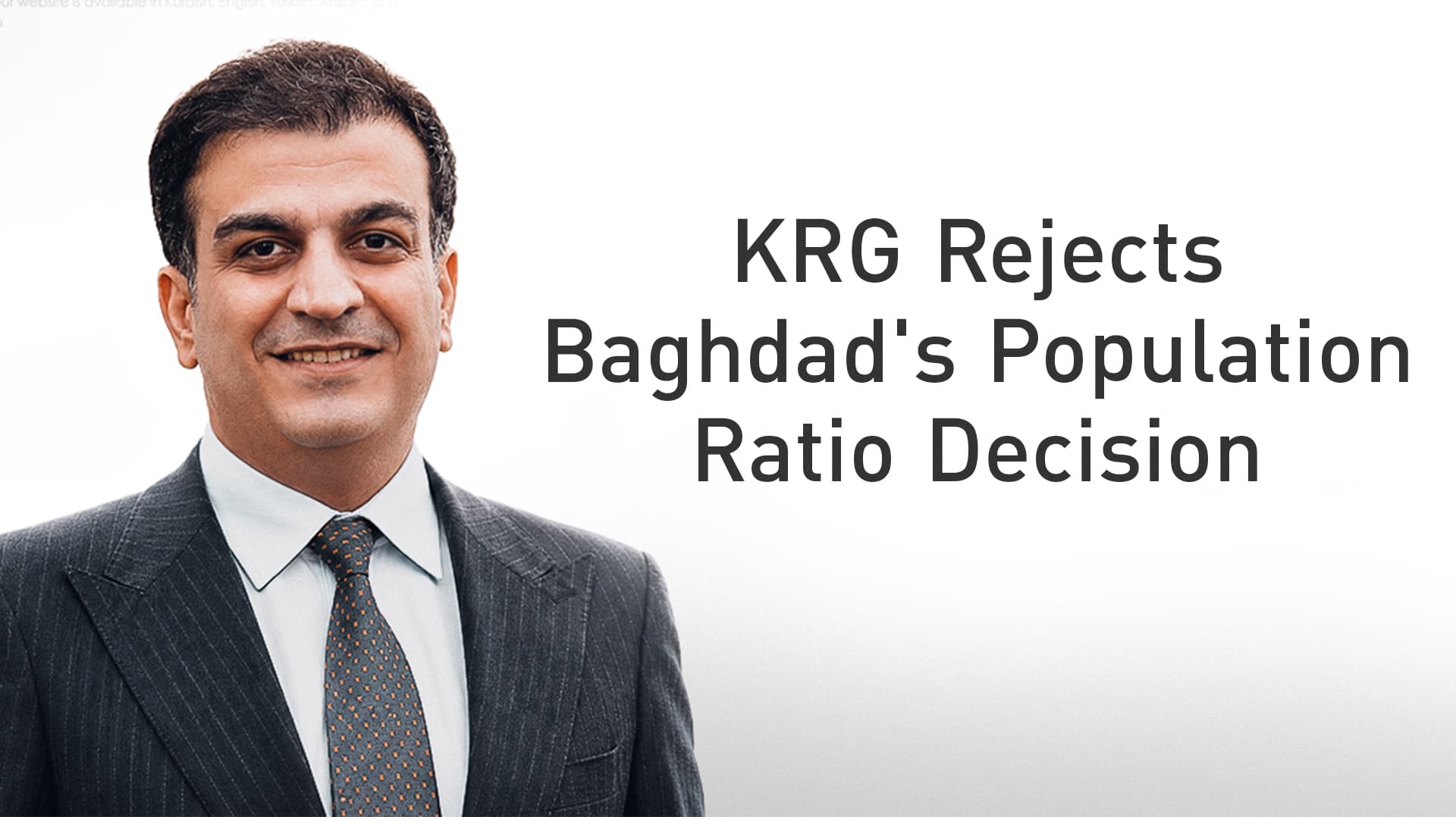 KRG Rejects Baghdad's Population Ratio Decision