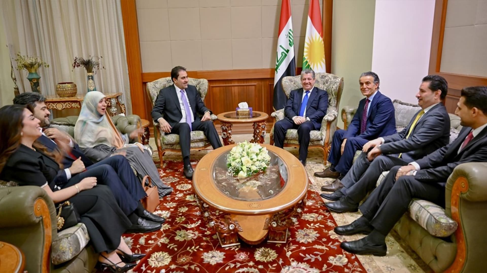 PM Barzani, Al-Asas Alliance Head Discuss Erbil-Baghdad Issues in Duhok