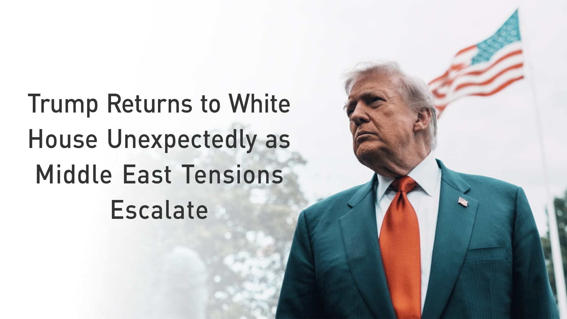 Trump Returns to White House Unexpectedly