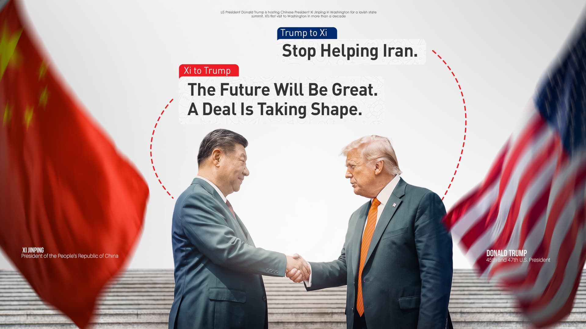 Trump tells Xi to stop helping Iran as both leaders declare US-China summit a historic success
