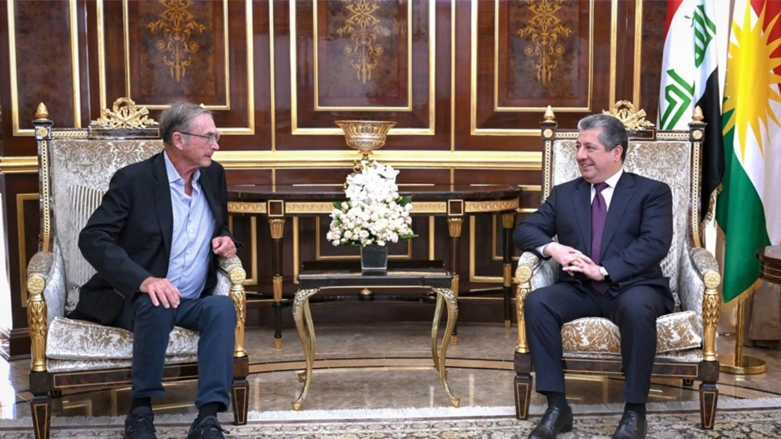 Prime Minister Masrour Barzani Receives Lord Ashcroft