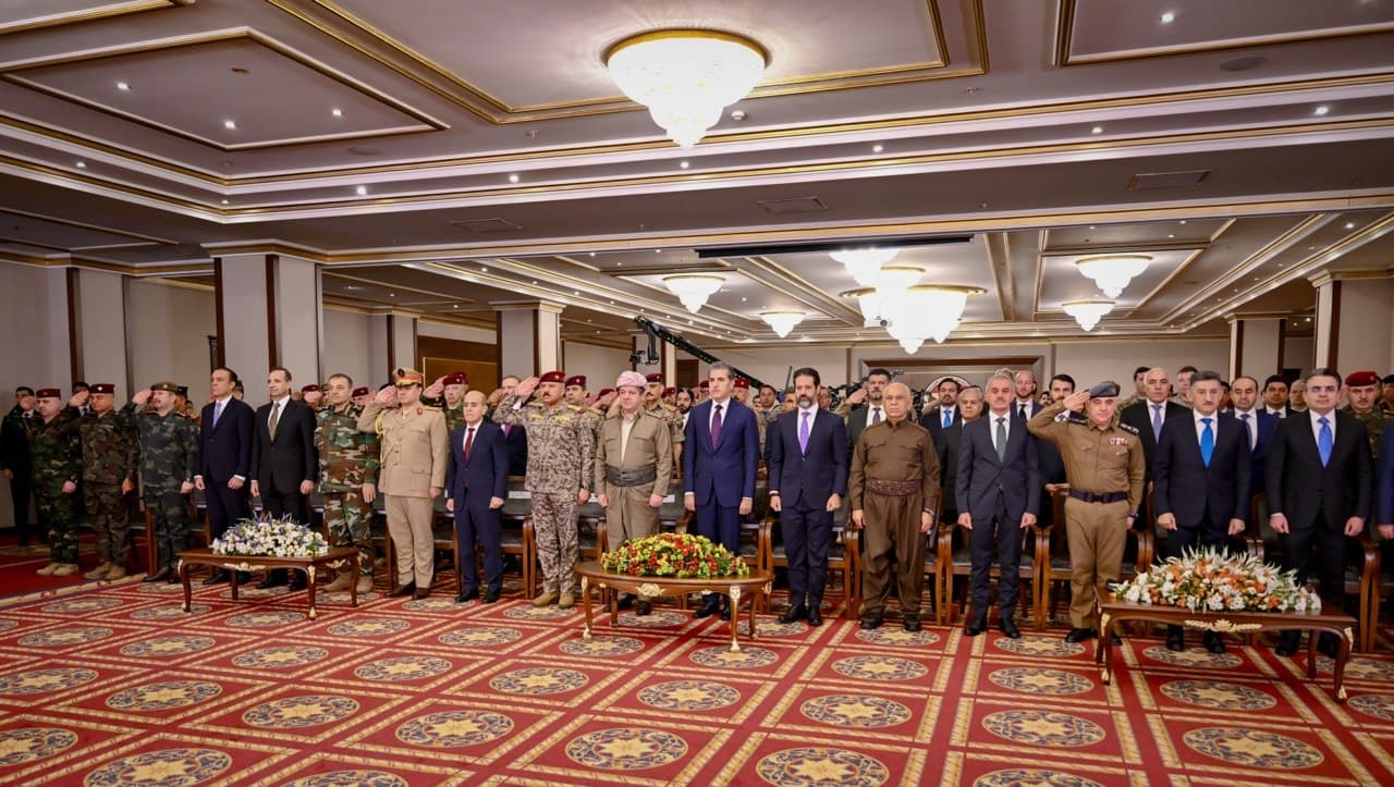 بالصور..مراسم توحيد قوات البيشمركة