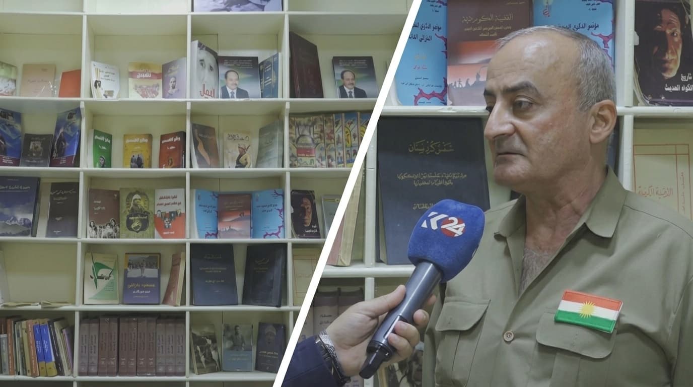 پیاوێکی کورد بە جلی کوردییەوە یەکەم کتێبخانەی کوردی لە بەغدا کردەوە