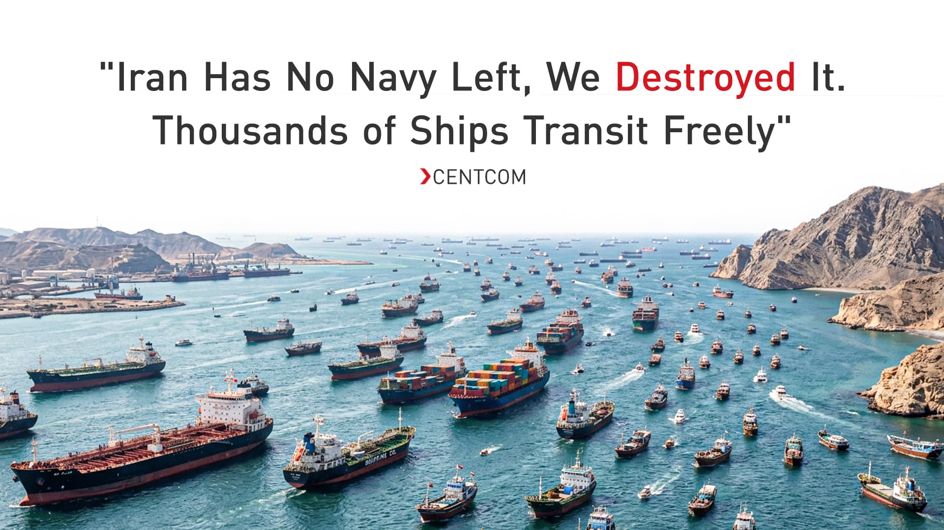 CENTCOM rejects Iran's Hormuz control claim as Araghchi meets mediators in New York