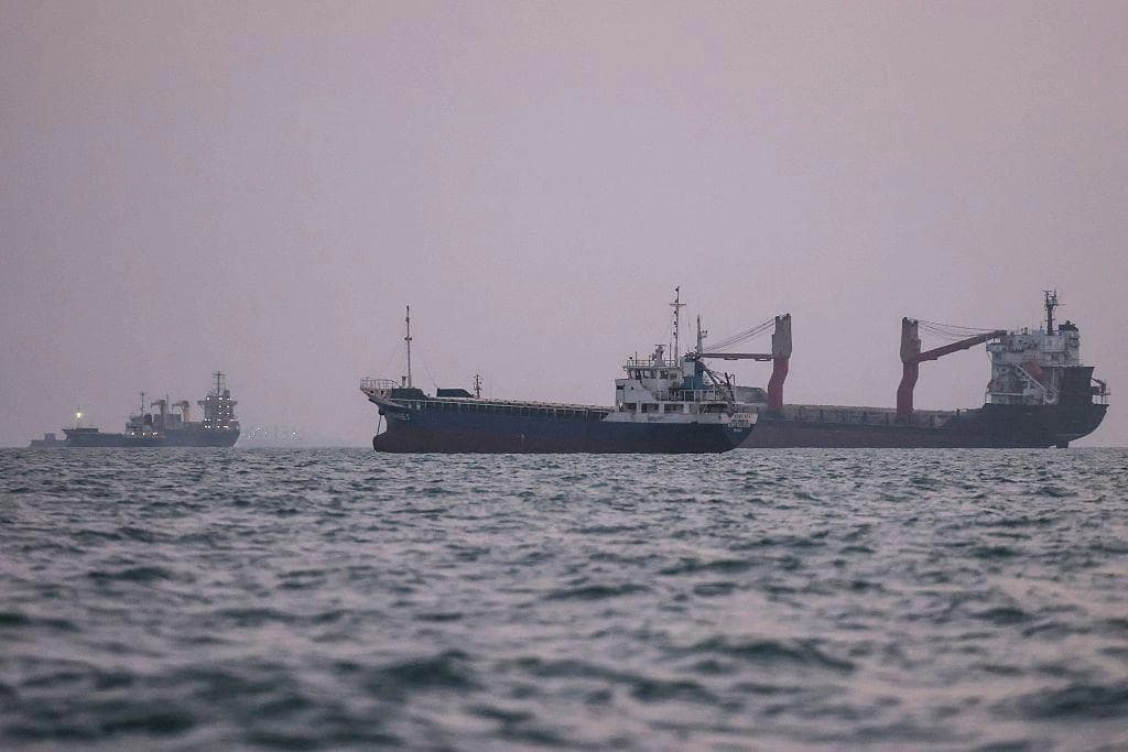 LPG tanker hit by debris from unknown projectiles near Strait of Hormuz