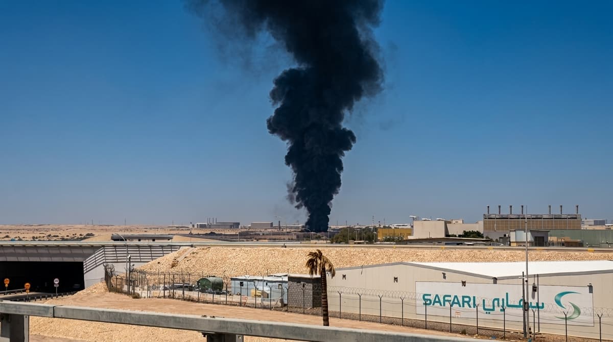 ئاگر و دووکەڵ گەشتەکانی فڕۆکەخانەی ریازیان راگرت
